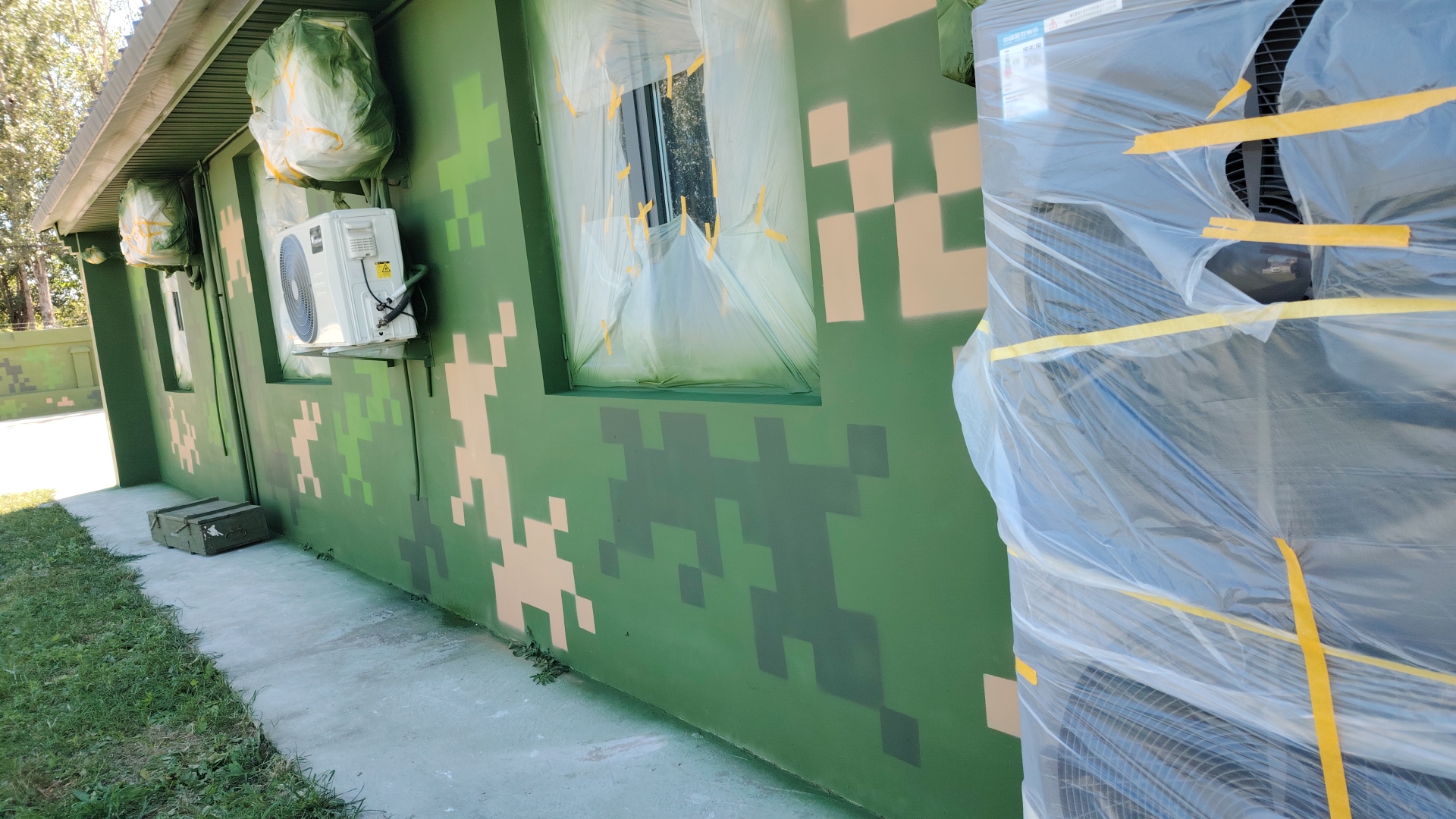 山西外墙迷彩漆施工多少钱 伪装迷彩漆